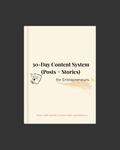 30-Day Content System
